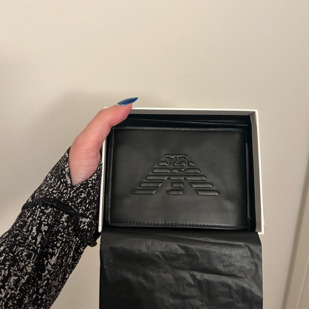 Emporio Armani Black Leather Wallet